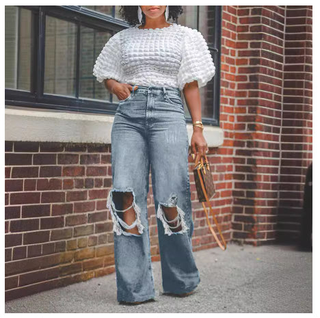 Envy-Store Jeans Denim Droit Destroy Urban™