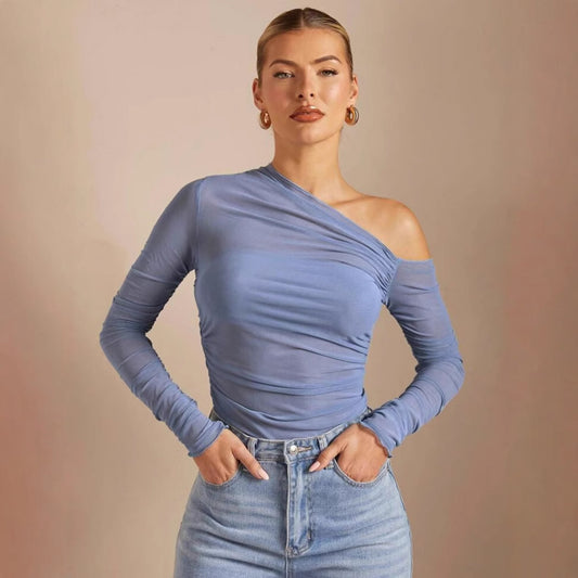 Envy-Store Top Sarah Asymétrique Manches Longues™