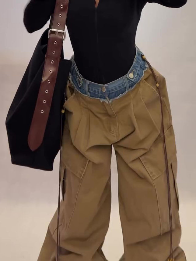 Envy-Store Pantalon Cargo Denim Patchwork Urban™