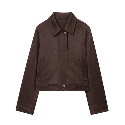 Envy-Store Veste Courte Café Ample Chic Femme™