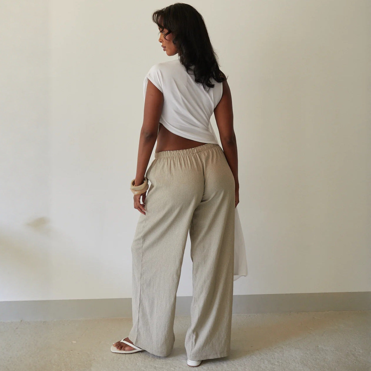 Envy-Store Top Sans Manches Plissé Irrégulier Volants™