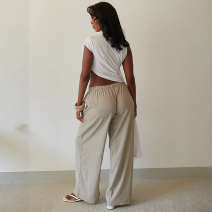 Envy-Store Top Sans Manches Plissé Irrégulier Volants™