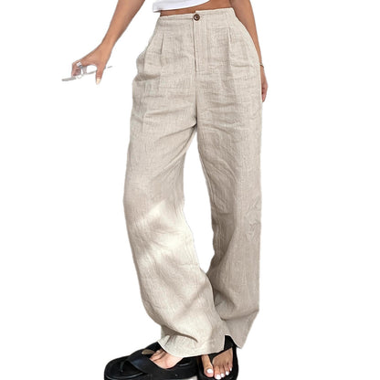 Envy-Store Pantalon Large Lin Confort Naturel™