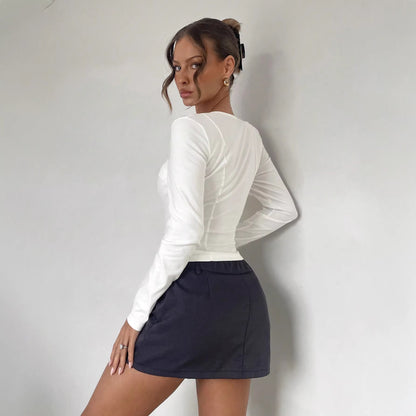 Envy-Store Top Chic Col Carré Plissé Élégance™