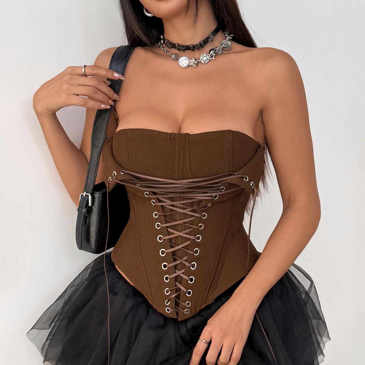 Envy-Store Corset Lace-Up Silhouette Élégante™