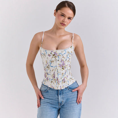 Envy-Store Top Fishbone Taille Sculptée Contrastée™