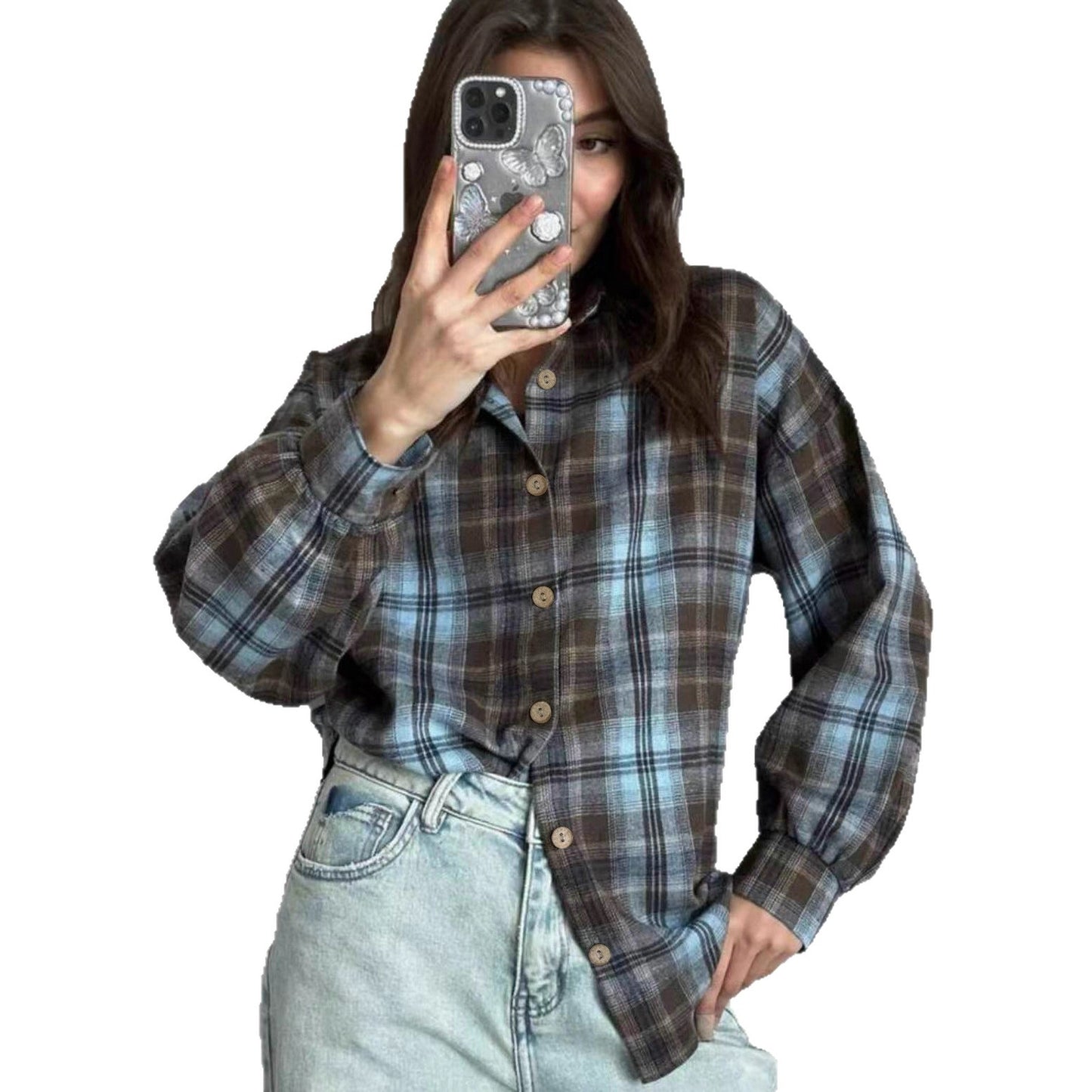 Envy-Store Veste Chemise Plaid SpringFall Relaxed Fit™